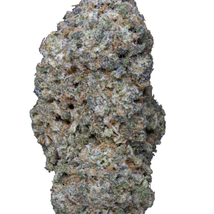 Flor Legendary Skunk CBD, edición limitada, sobre fondo negro