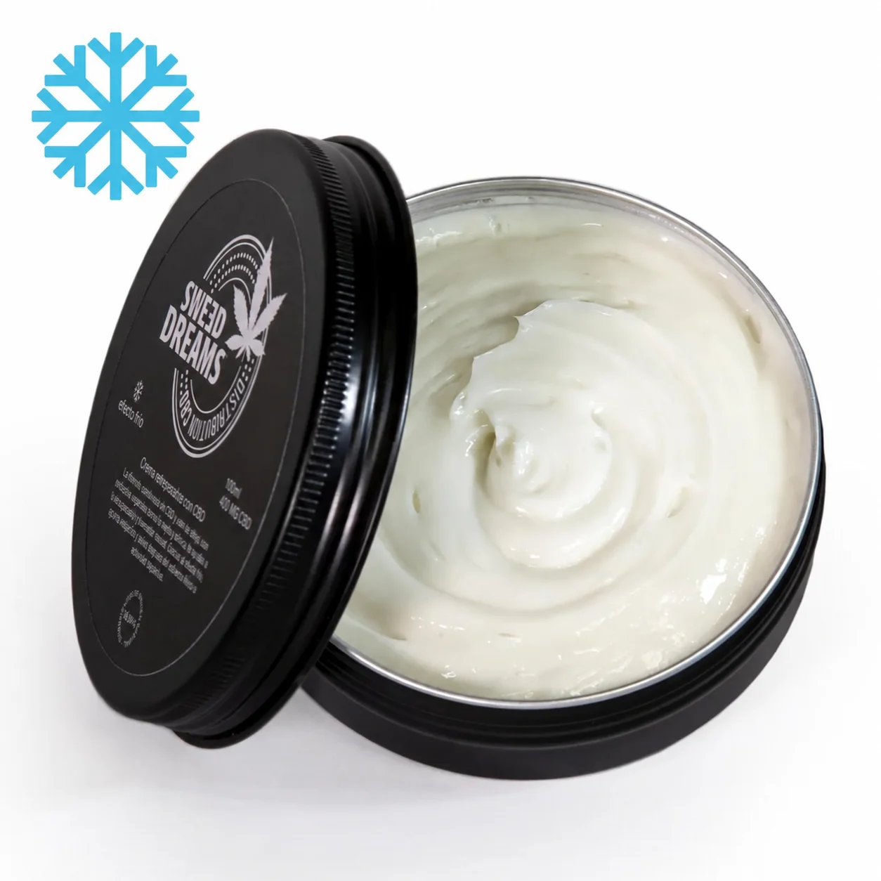 Crema CBD Efecto Frío, textura