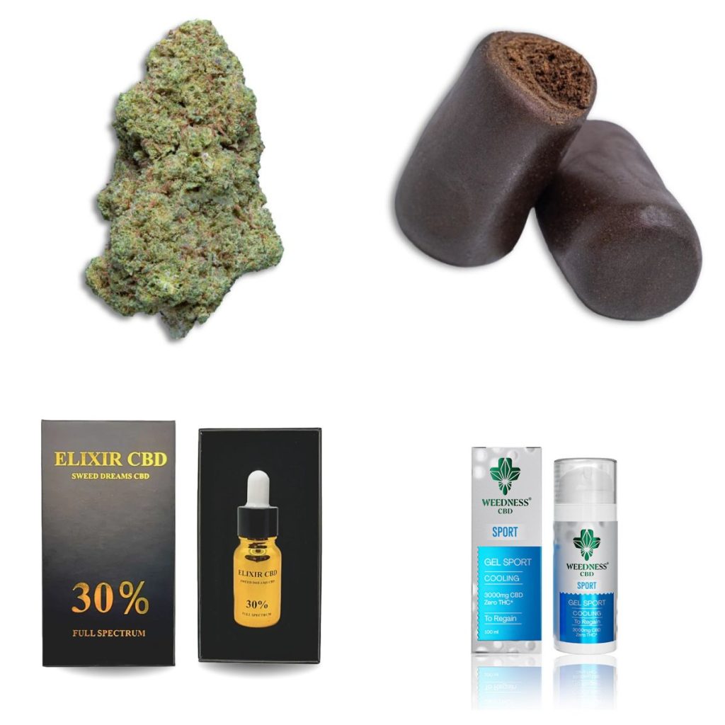 Formatos de CBD de Green Dealer: flores, resinas, aceites, vapers y cremas