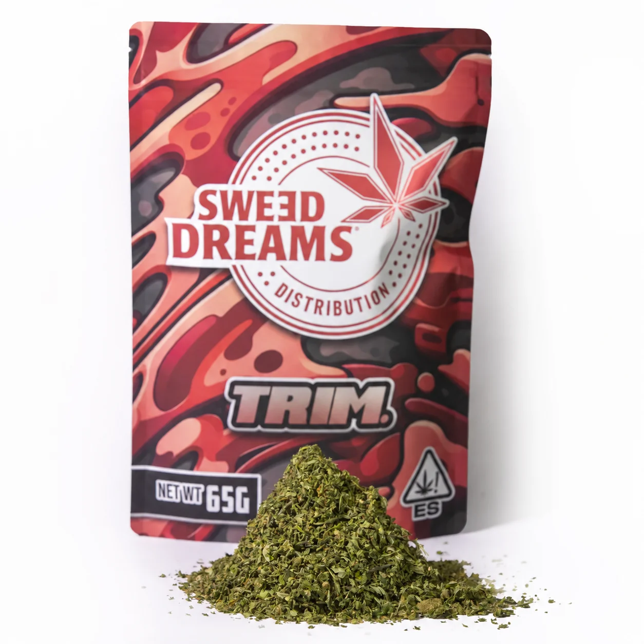Trim CBD de cultivo exterior en bolsa de 65 gramos