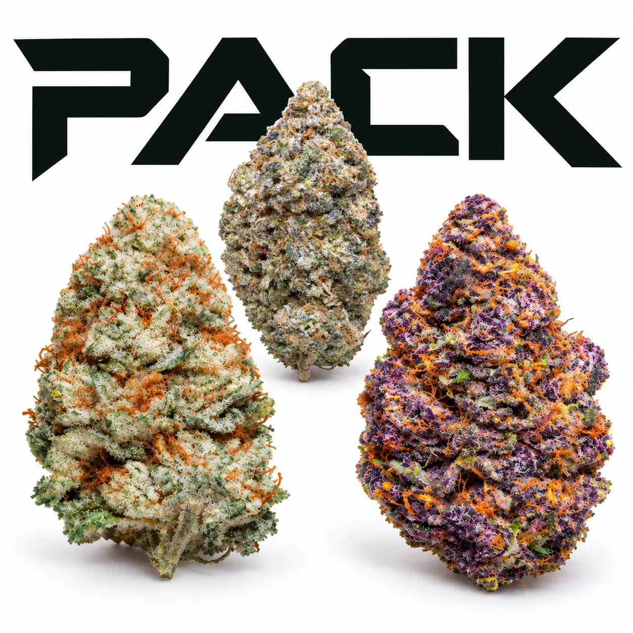 Pack de 3 flores de CBD